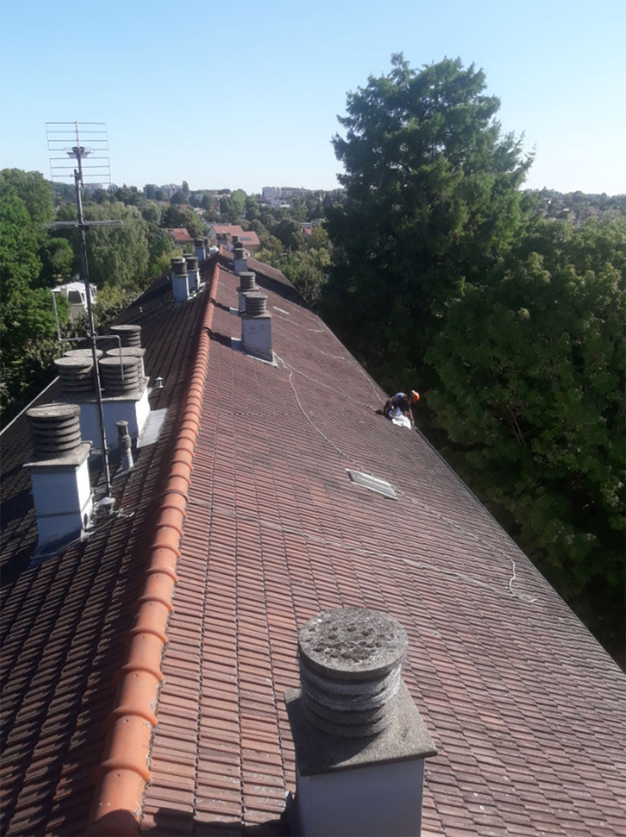 Nettoyage de gouttières