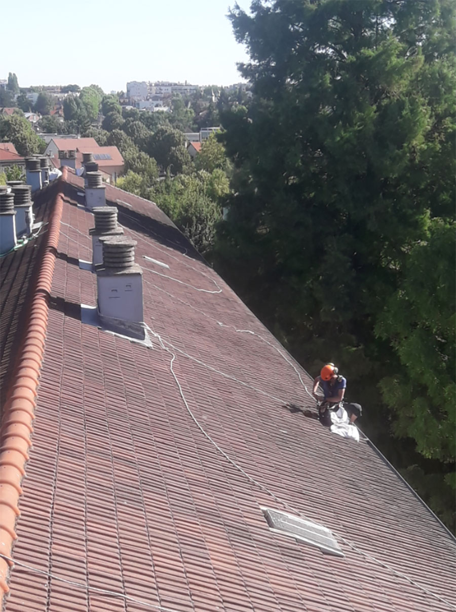 Nettoyage de gouttières